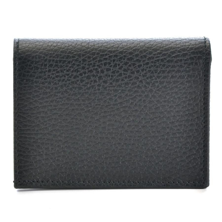 Gucci ブラック 456126 GUCCI グッチ 財布 456126 Black Leather Card Case Wallet