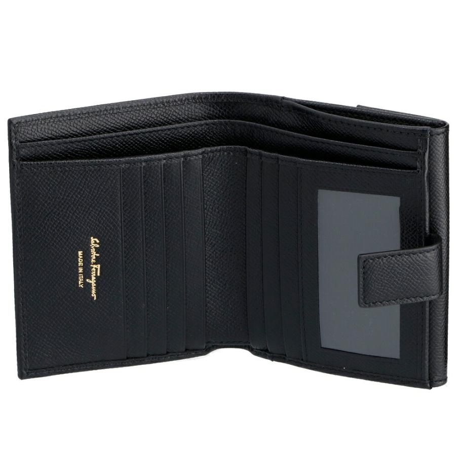 【お取り寄せ】 【並行輸入品】 フェラガモ 折財布 【GANCINO CLIP】 22C877 0673998 ブラック(0010 NERO) FERRAGAMOの画像