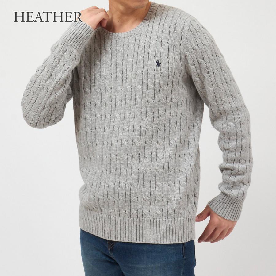 Polo Ralph Lauren ケーブル編みセーター グレー Polo Ralph Lauren ケーブルニット セーター | グレー | FARFETCH JP