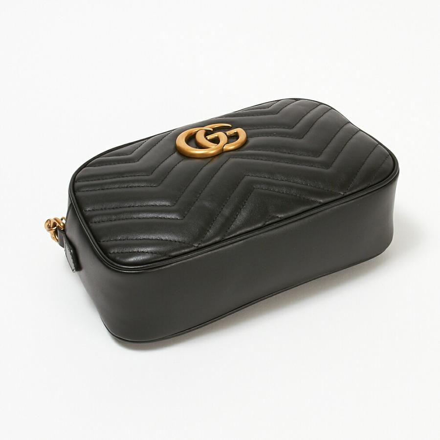 g62【極美品】グッチ　GGマーモント　レザー　ブラック　2way ショルダー GUCCI（グッチ） 【お取り寄せ】 【並行輸入品】 ショルダーバッグ