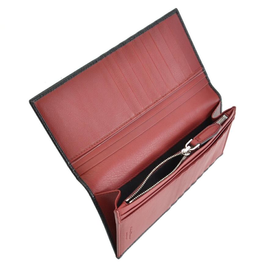 【並行輸入品】 フェラガモ FERRAGAMO 長財布 【REVIVAL GANC】 66A069 0686018 ブラック（0397/NERO+RED）の画像