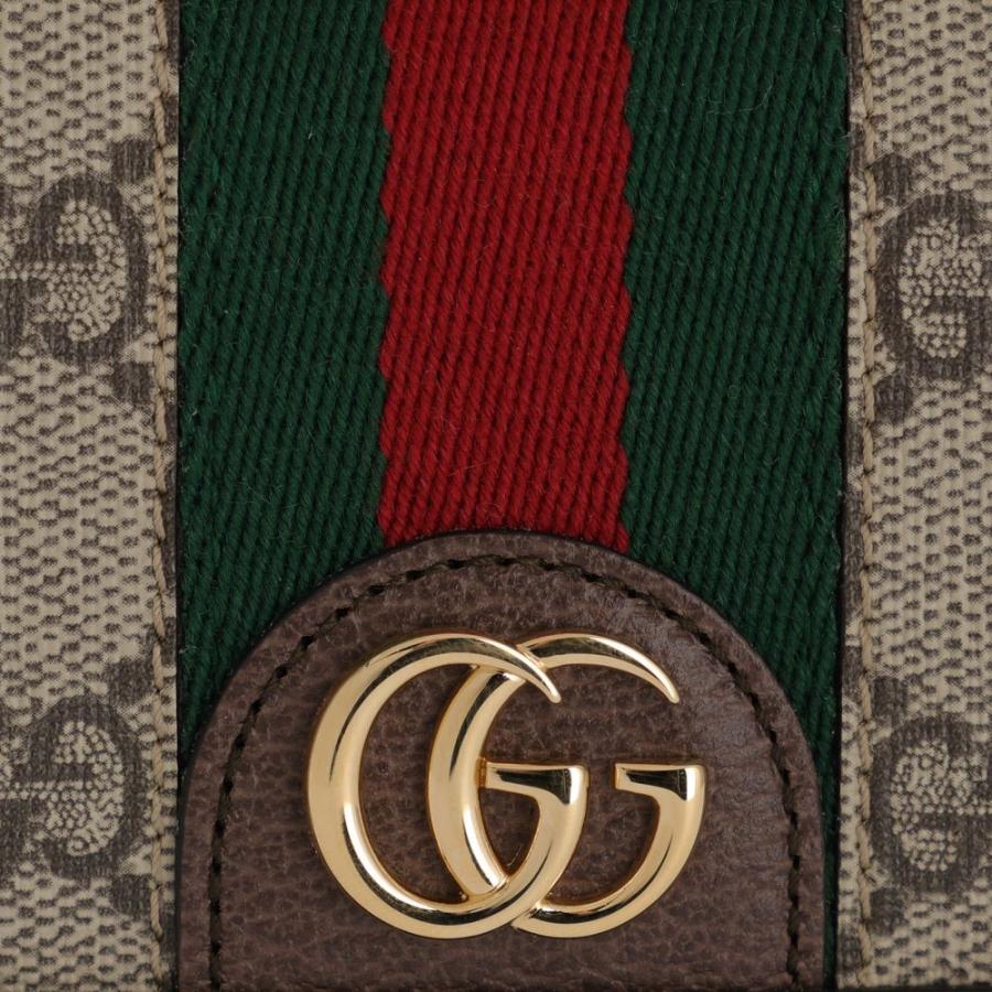 【お取り寄せ】 【並行輸入品】 グッチ 折財布 【OPHIDIA：オフィディア】 523155 96IWG ブラウン系(8745) GUCCIの画像