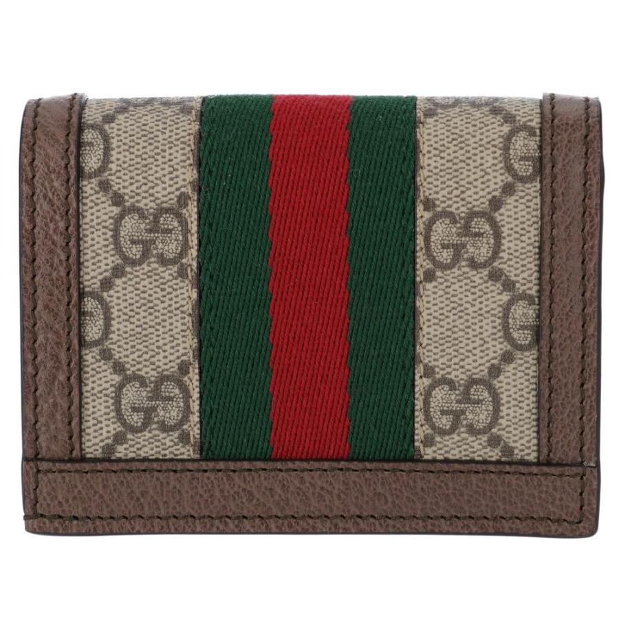 【お取り寄せ】 【並行輸入品】 グッチ 折財布 【OPHIDIA：オフィディア】 523155 96IWG ブラウン系(8745) GUCCIの画像