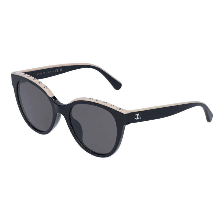 【並行輸入品】 シャネル CHANEL サングラス UVカット バタフライシェイプ ツートンカラー 5414A C534/3 BLACK AND BEIGE/GRADIENT BLACKの画像