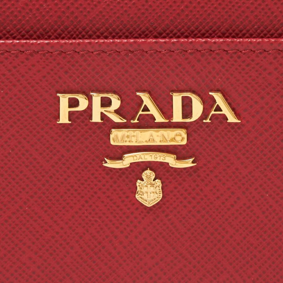 【お取り寄せ】 プラダ コインケース 【SAFFIANO METAL】 1PP122 QWA レッド系(F068Z FUOCO) PRADA｜x-sell｜02