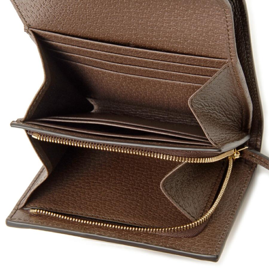 【お取り寄せ】 【並行輸入品】 グッチ 折財布 【OPHIDIA：オフィディア】BI FOLD WALLET 598662 96IWG ベージュ系(8745 BEIGE/EBONY) GUCCIの画像