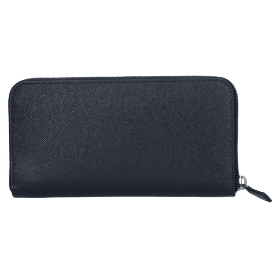 【並行輸入品】 プラダ メンズ 長財布 【SAFFIANO METAL】 2ML317 QME ブラック(F0002 NERO) PRADAの画像