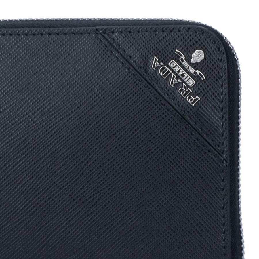 【並行輸入品】 プラダ メンズ 長財布 【SAFFIANO METAL】 2ML317 QME ブラック(F0002 NERO) PRADAの画像