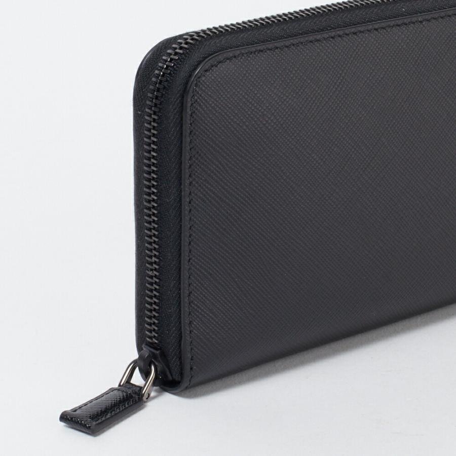 【並行輸入品】 プラダ メンズ 長財布 【SAFFIANO METAL】 2ML317 QME ブラック(F0002 NERO) PRADAの画像
