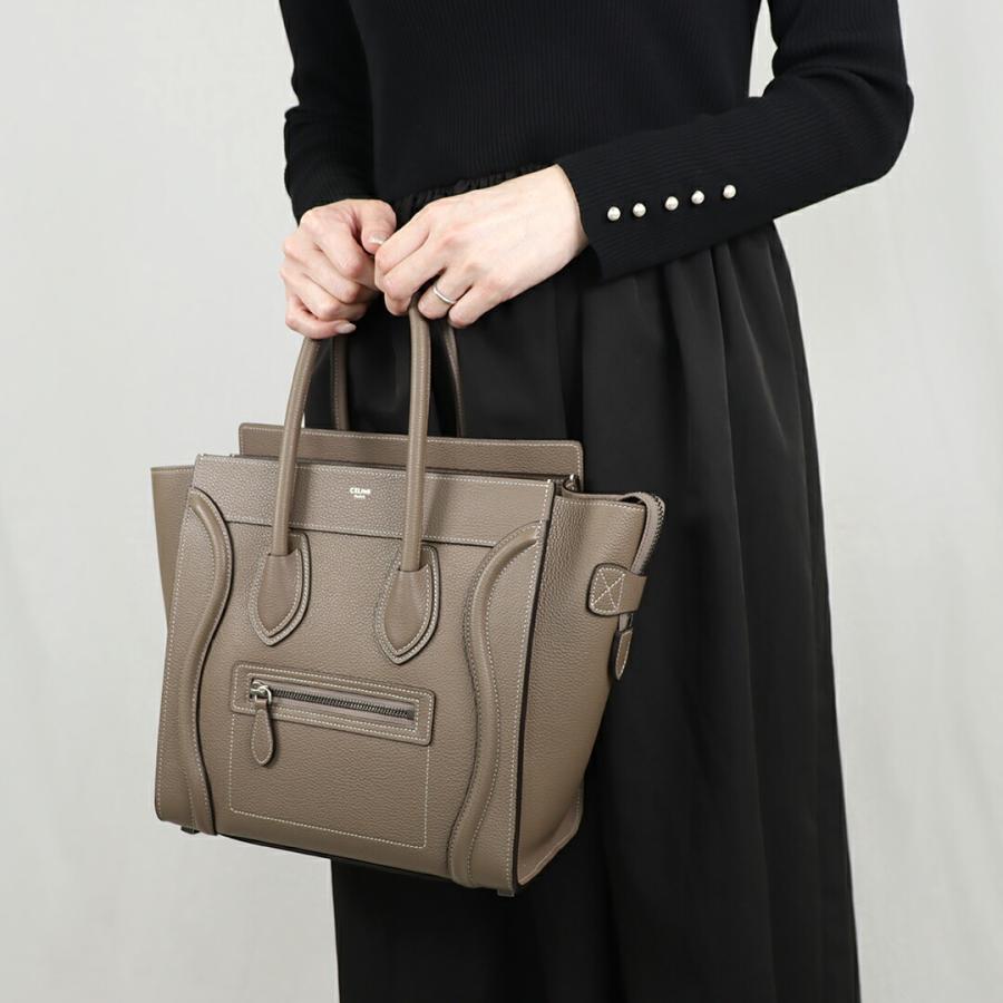 セリーヌ ラゲージ CELINE ラゲージマイクロ ハンドバッグ レザー