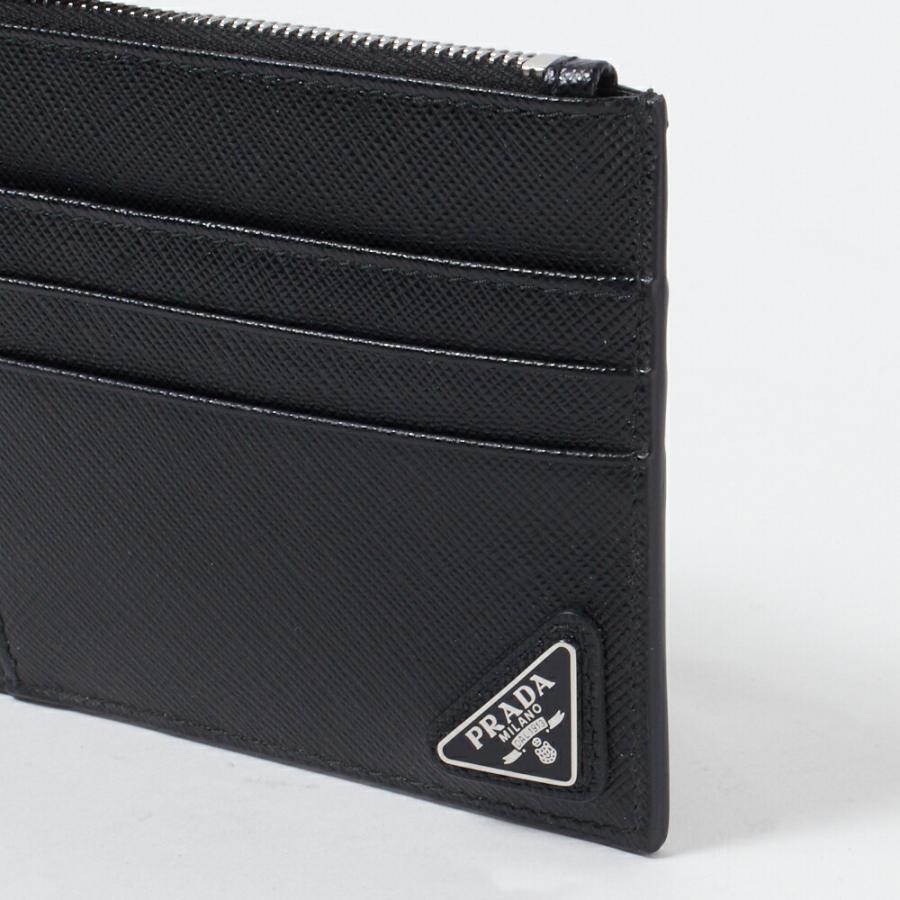 【お取り寄せ】 【並行輸入品】 プラダ カードケース 【SAFFIANO TRIANG】 2MC067 QHH ブラック(F0002 NERO) PRADAの画像