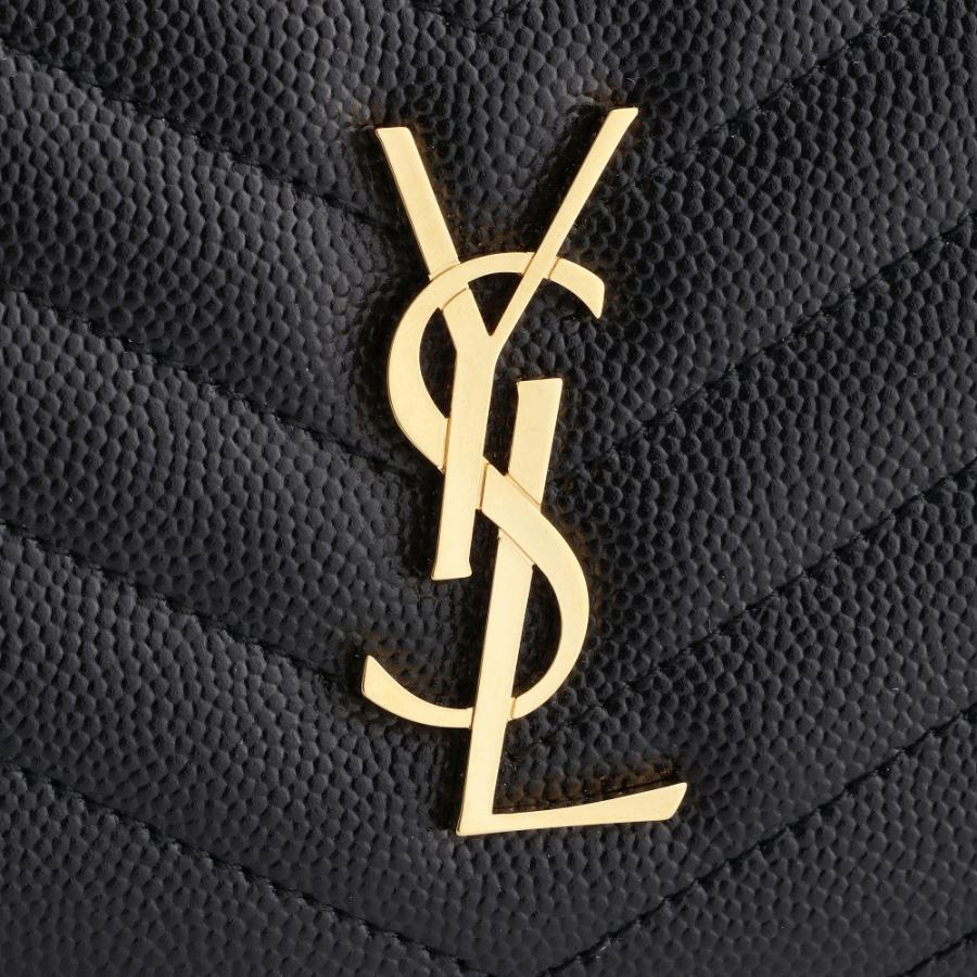 【お取り寄せ】 【並行輸入品】 サンローランパリ 折財布 668288 BOW01 ブラック(1000 BLACK) SAINT LAURENT PARISの画像