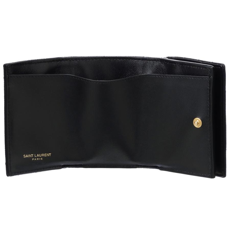 【お取り寄せ】 【並行輸入品】 サンローランパリ 折財布 【ORIGAMI TINY WALLET】 668274 BOWA1 ブラック(1000 BLACK) SAINT LAURENT PARISの画像