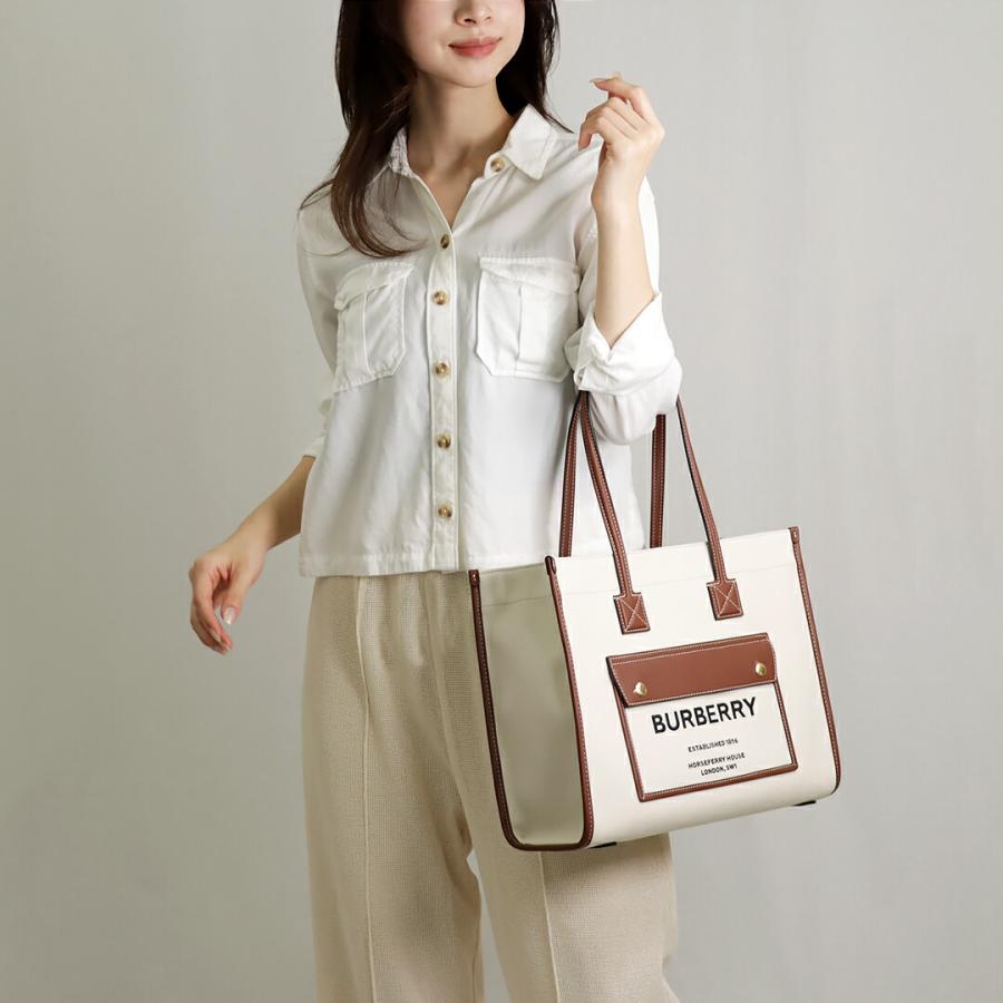 BURBERRY ベージュ トートバッグ BURBERRY - 新品 バーバリー BURBERRY トートバッグ コットン