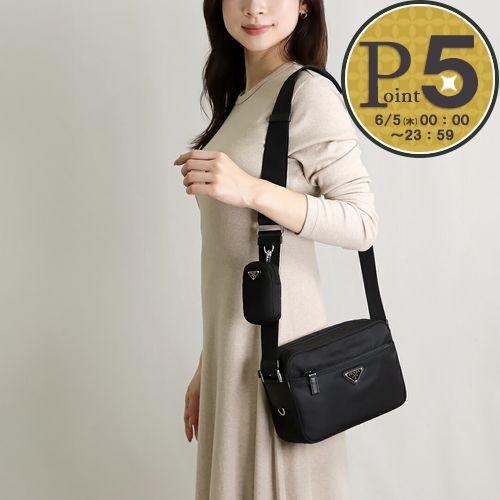 PRADA プラダ ショルダーバッグ 1BC167 RV44 B1M ブラック(0002 PRADA プラダ ショルダーバッグ 1BC167 RV44 B1M ブラック(0002