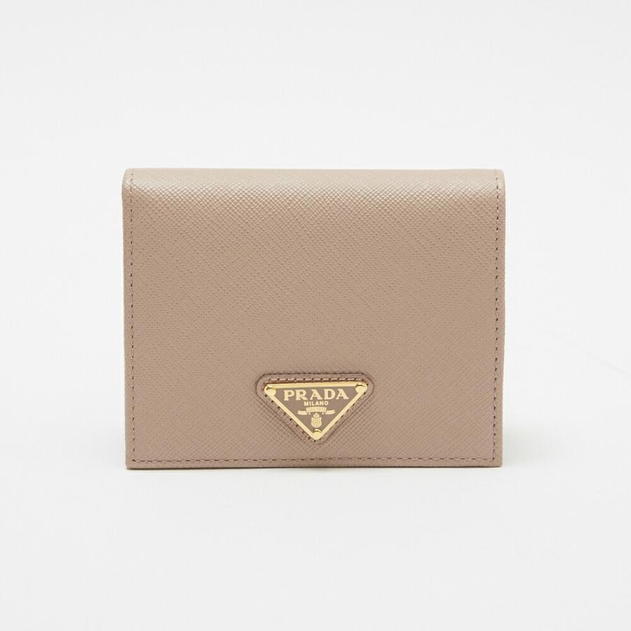 PRADA プラダ 折財布 【SAFFIANO TRIANG:サフィアーノ PRADA プラダ 折財布 【SAFFIANO TRIANG:サフィアーノ