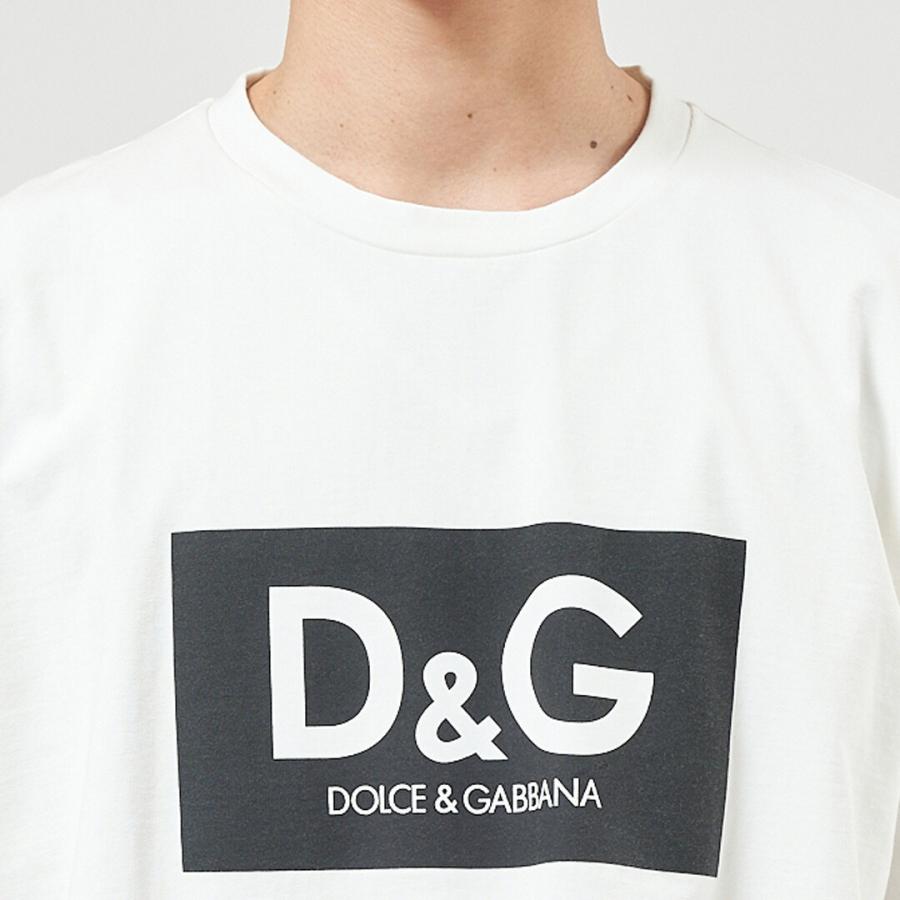 ドルチェ&ガッバーナ DOLCE＆GABBANA メンズ Tシャツ コットン DGプリント G8NG4T HU7IL ホワイト系(HA3AP BIANCO)｜x-sell｜06