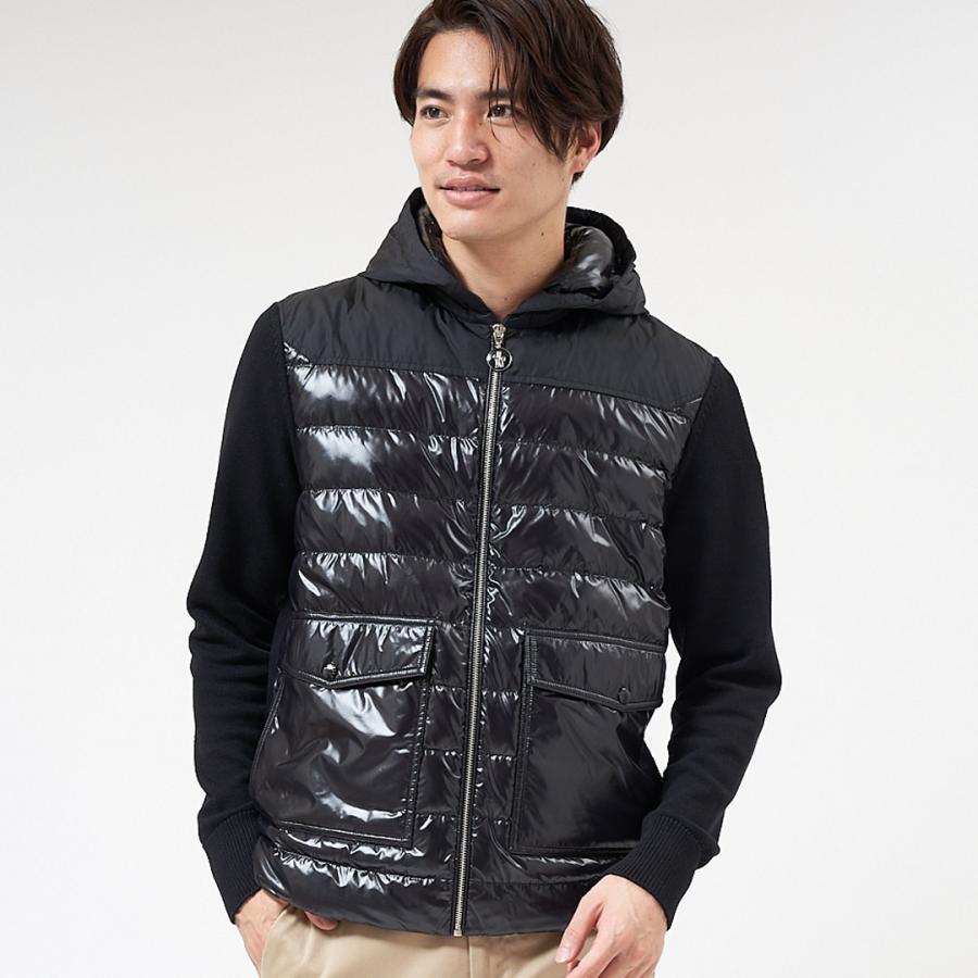 モンクレール Moncler メンズジップアップパーカー ダウンニット 9b000 19 M1393 999 Black Clm X Sell エクセルブランドショップ 通販 Yahoo ショッピング