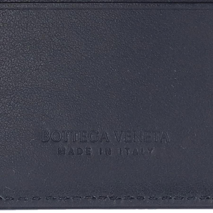 【お取り寄せ】 【並行輸入品】 ボッテガヴェネタ BOTTEGA VENETA メンズ 折財布 二つ折り財布 イントレチャート カセット 749455 (649605) VBWD2 8803 BK-SILVEの画像