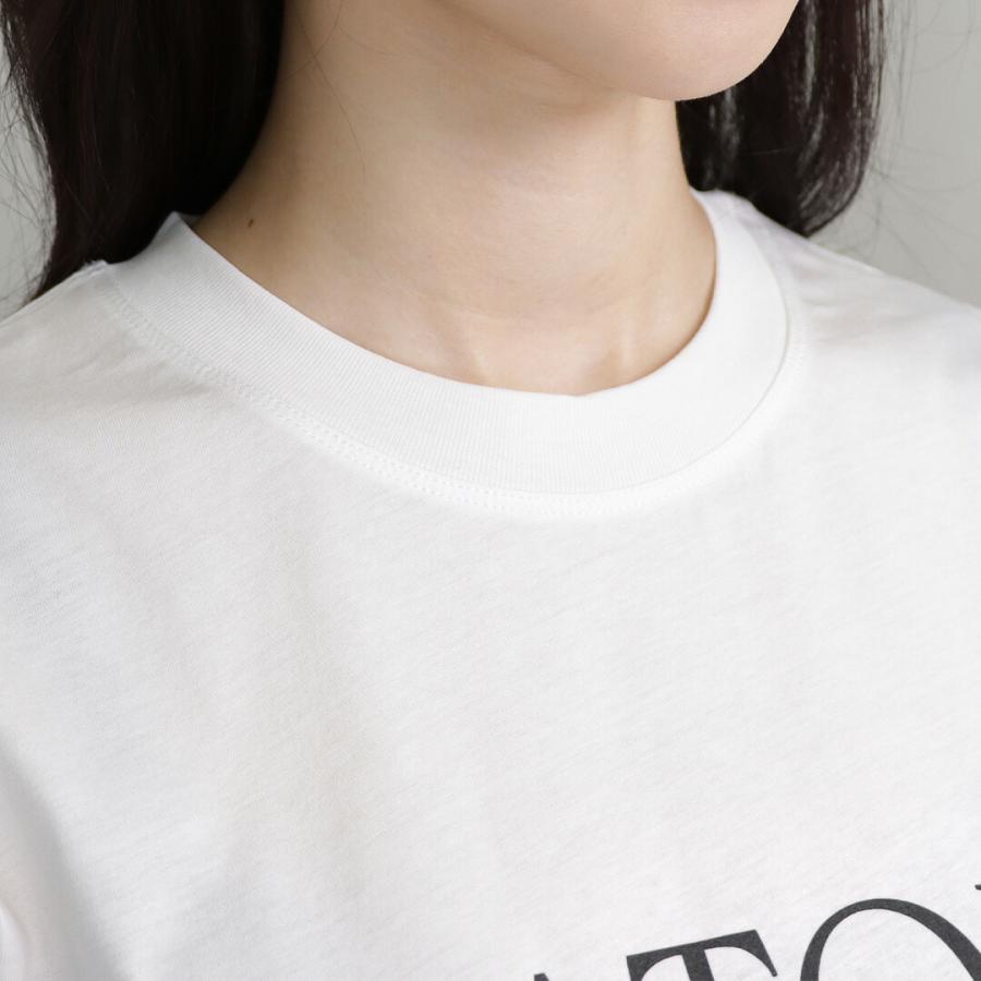 【美品】PATOU パトゥ オーガニックコットンロゴTシャツ ホワイト Mサイズ PATOU（パトゥ） 【並行輸入品】 レディース Tシャツ オーガニック