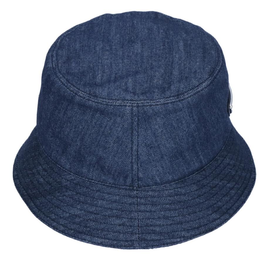 プラダ PRADA 帽子 バケットハット デニム 1HC137 AJ6 ブルー系(F0008 