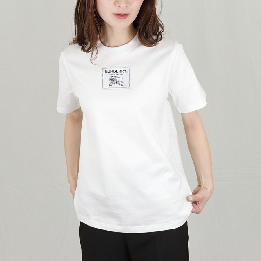 新品 BURBERRY 8063476 A1464 コットンTシャツ XS-
