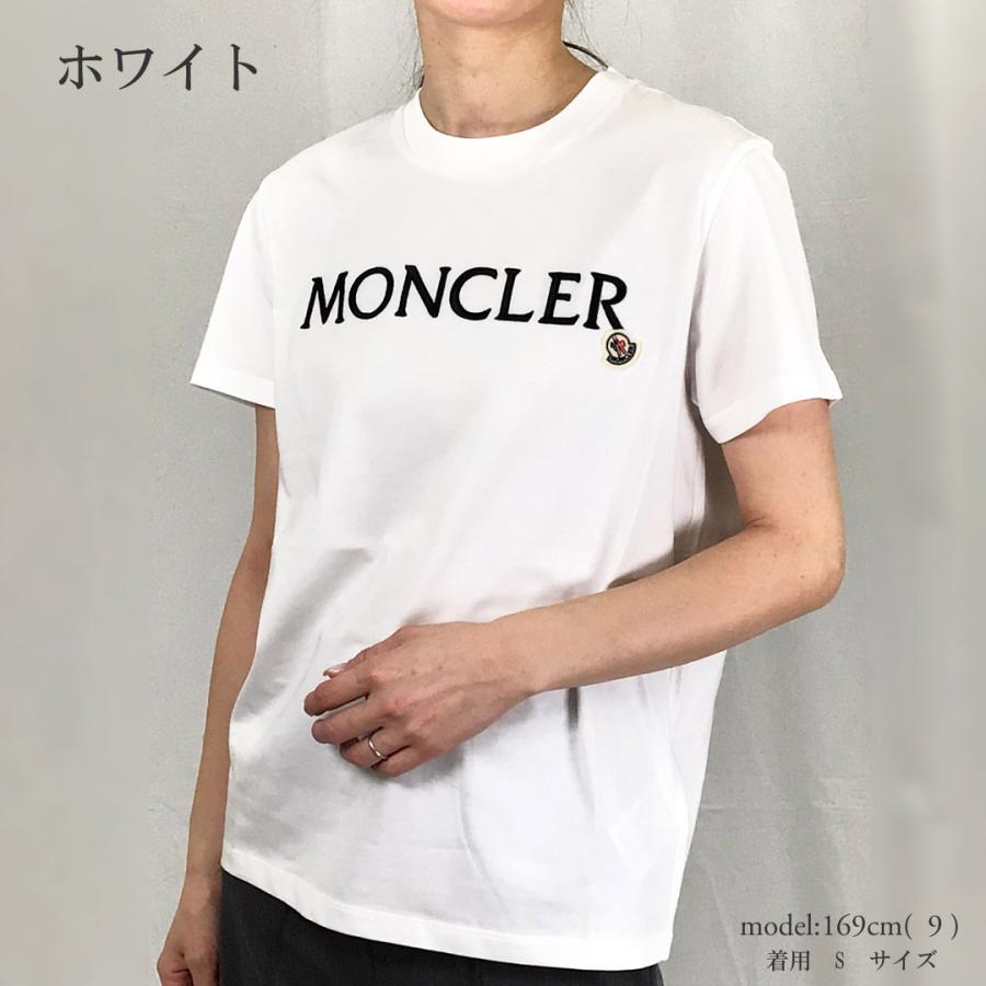 モンクレール MONCLER レディース Tシャツ ロゴ 8C000 09 829HP ホワイト｜x-sell｜06