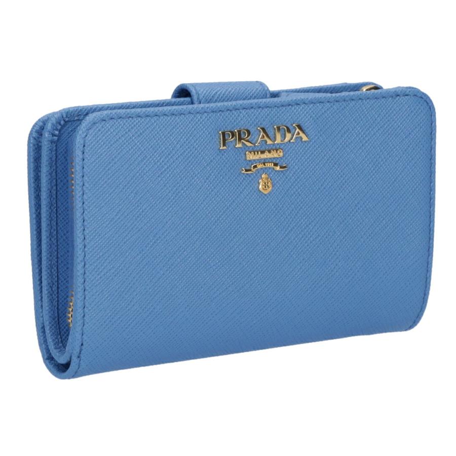 PRADA 【お取り寄せ】 プラダ 折財布 1ML225 QWA ブルー系(F0V98 PRADA 【お取り寄せ】 プラダ 折財布 1ML225 QWA ブルー系(F0V98