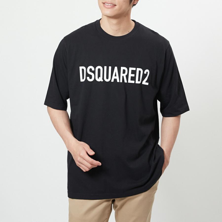 DSQUARED2 ディースクエアード トップス M ブラック メンズ DSQUARED2（ディースクエアード） 【並行輸入品】 メンズ Tシャツ