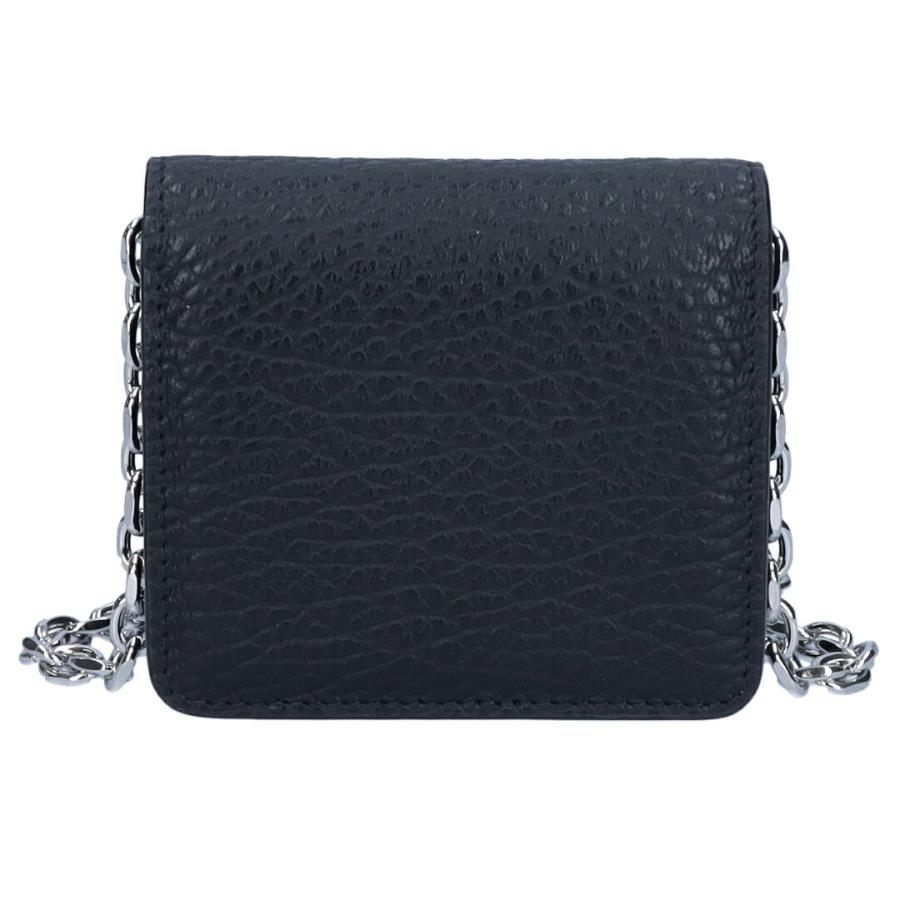 【並行輸入品】 メゾンマルジェラ MAISON MARGIELA チェーンウォレット 4ステッチ SA3UI0009 P4455 ブラック(T8013 BLACK)の画像