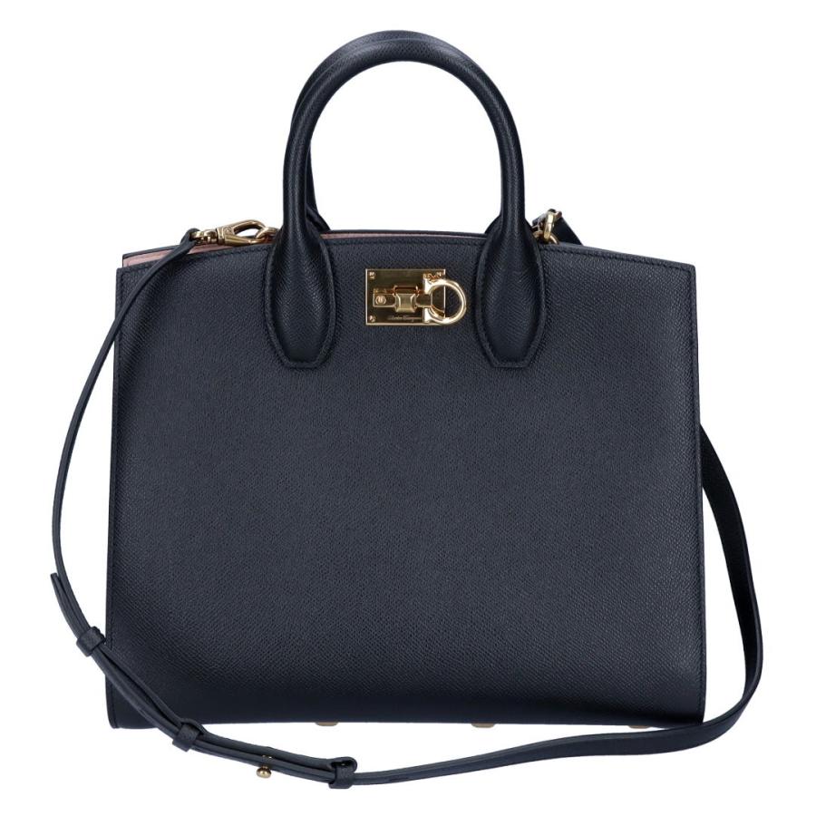 FERRAGAMO フェラガモ 2WAYバッグ STUDIO BOX 210398 740941 ブラック 