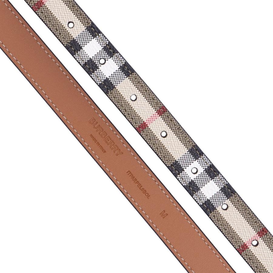 【並行輸入品】 バーバリー BURBERRY レディース ベルト 8070407/8093838 A1191 VCHECK/LIGHT GOLDの画像
