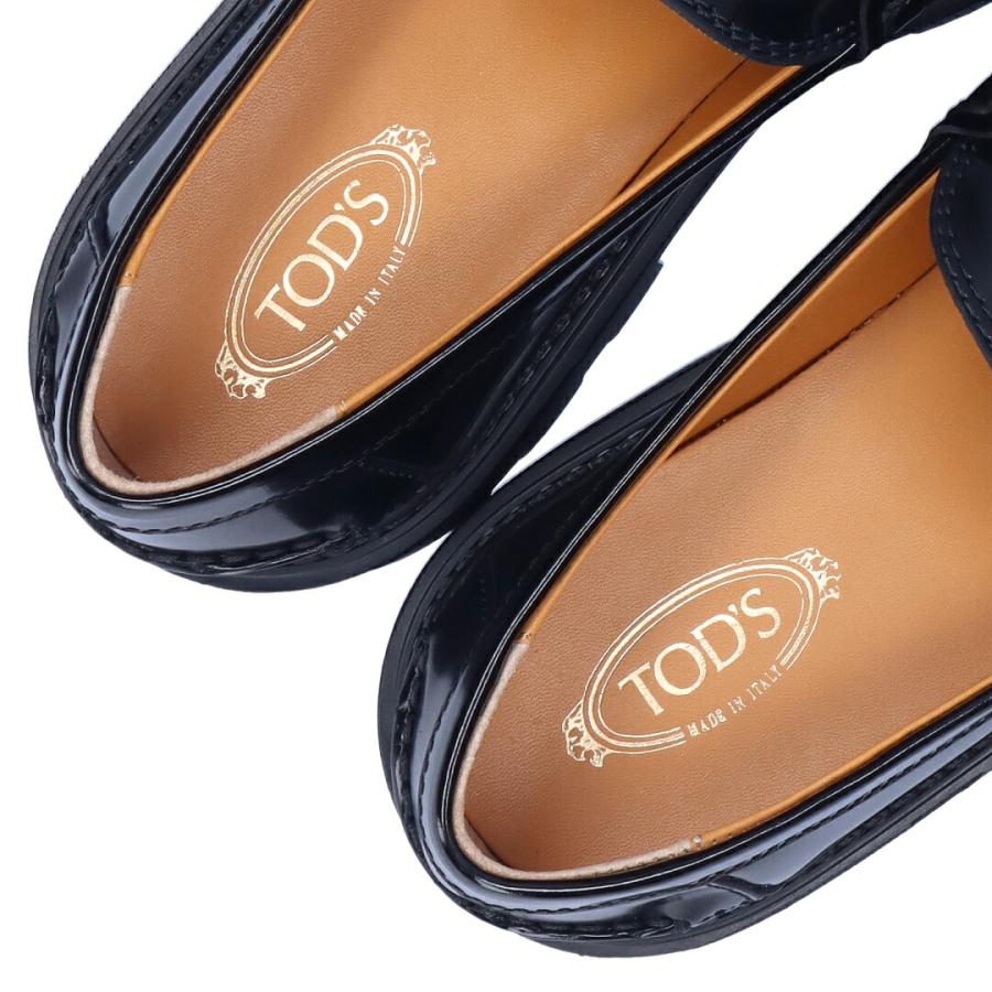 トッズ TOD’S レディース シューズ ローファー GOMMA PESANTE 08J CATENA XXW08J0HL60 SHA ブラック｜x-sell｜06