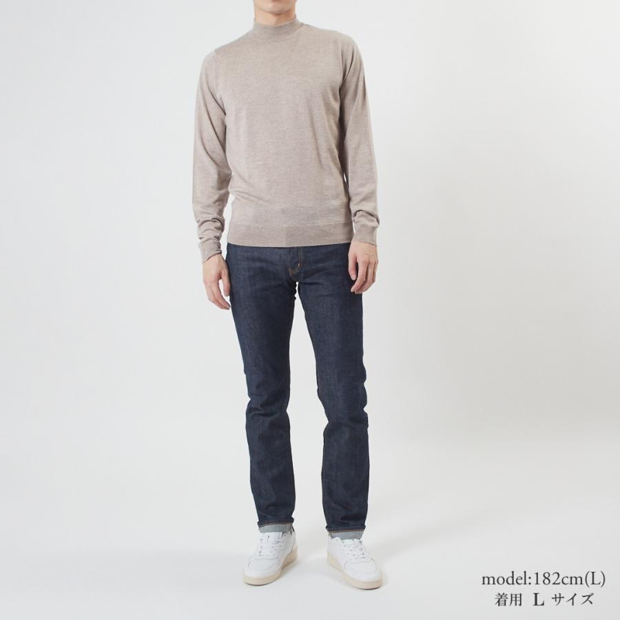 ジョンスメドレー JOHN SMEDLEY メンズ モックネックセーター HARCOURT ハーコート ニット 30ゲージ エクストラファインメリノウール｜x-sell｜02