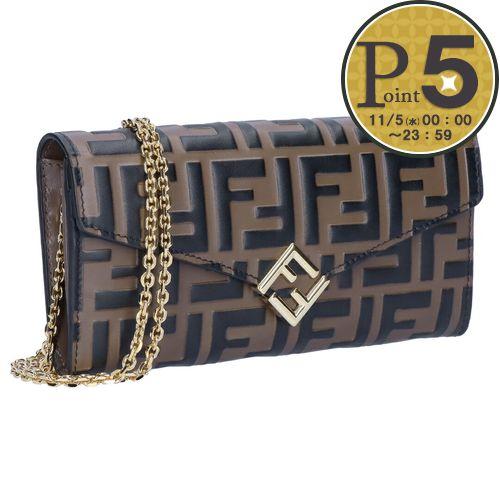 FENDI 【並行輸入品】 フェンディ 財布 長財布 チェーン