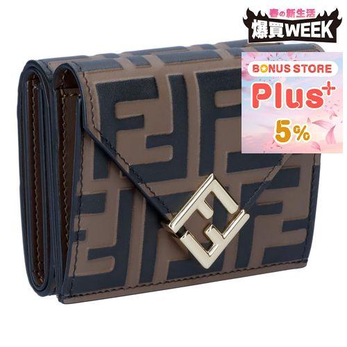 FENDI 【お取り寄せ】 フェンディ 折財布 三つ折り財布 FFダイヤモンド  