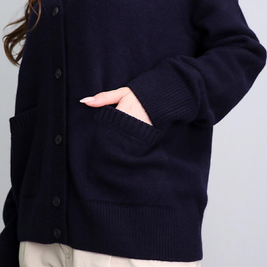 MAISON KITSUNÉ（メゾンキツネ）ブラック Vネック カーディガン MAISON KITSUNÉ（メゾンキツネ）ブラック Vネック カーディガン 楽天