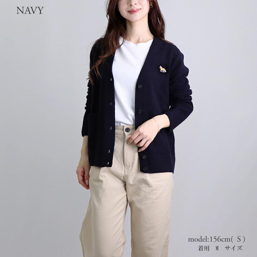 MAISON KITSUNE-ハンドライティング ロゴ カーディガン-SIZES MAISON