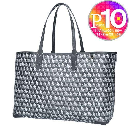 【未使用級】アニヤハインドマーチ トートバッグ スマイル グレー系 A4収納可 アニヤハインドマーチ スマイリー レザー トートバッグ グレー