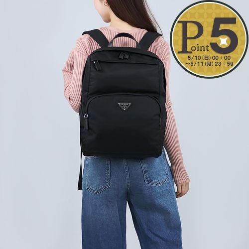 ⌘*⌘様 PRADA プラダ ナイロンリュック ブラック PC収納可 ポケット多 PRADA（プラダ） 【並行輸入品】 リュックサック バックパック Re