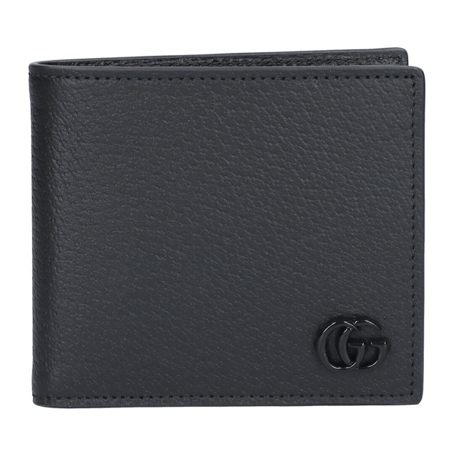 【お取り寄せ】 【並行輸入品】 グッチ GUCCI 折財布 小銭入れ付き 【MEN’S GG MARMONT】 428725 1T56F 1000 ブラックの画像