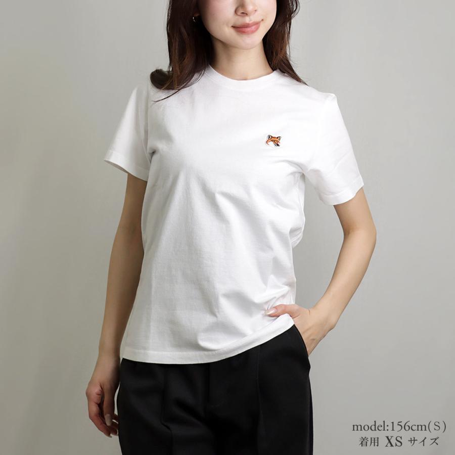 メゾンキツネ MAISON KITSUNE レディース Tシャツ FOX HEAD PATCH LW00105KJ0008｜x-sell｜05