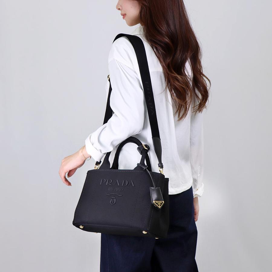 美品】 PRADA カナパ ハンドバッグ ブラック 黒 A4収納 Lサイズ