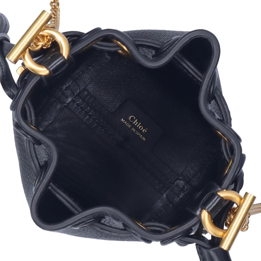 【並行輸入品】 クロエ CHLOE ショルダーバッグ MARCIE CHC23AP844 I13 001 BLACK マイクロバケットの画像
