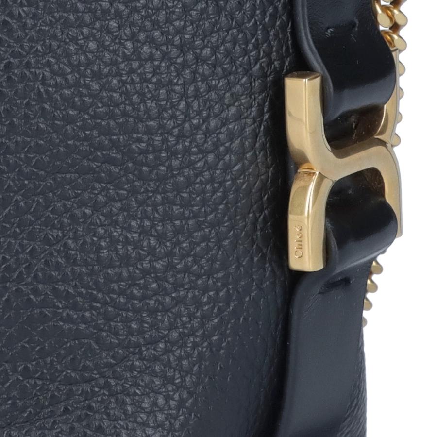 【並行輸入品】 クロエ CHLOE ショルダーバッグ MARCIE CHC23AP844 I13 001 BLACK マイクロバケットの画像