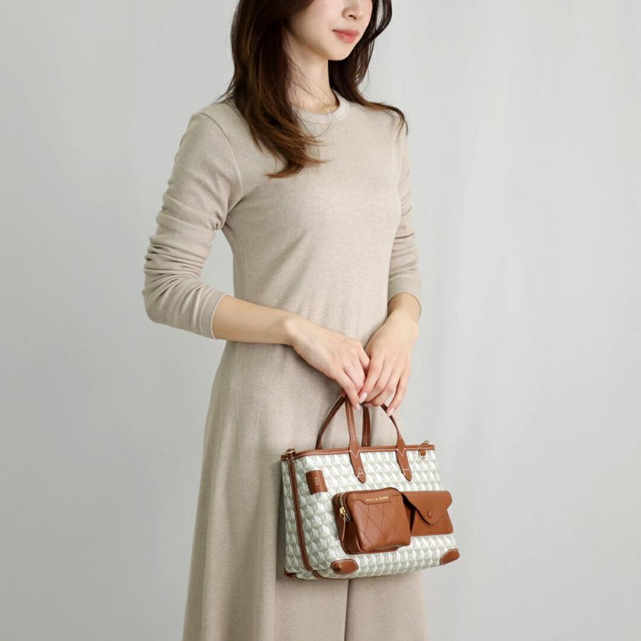 【並行輸入品】 アニヤハインドマーチ ANYA HINDMARCH 2WAYバッグ トート XSポケット 190930 (5050925190930) CHALK/COGNACの画像