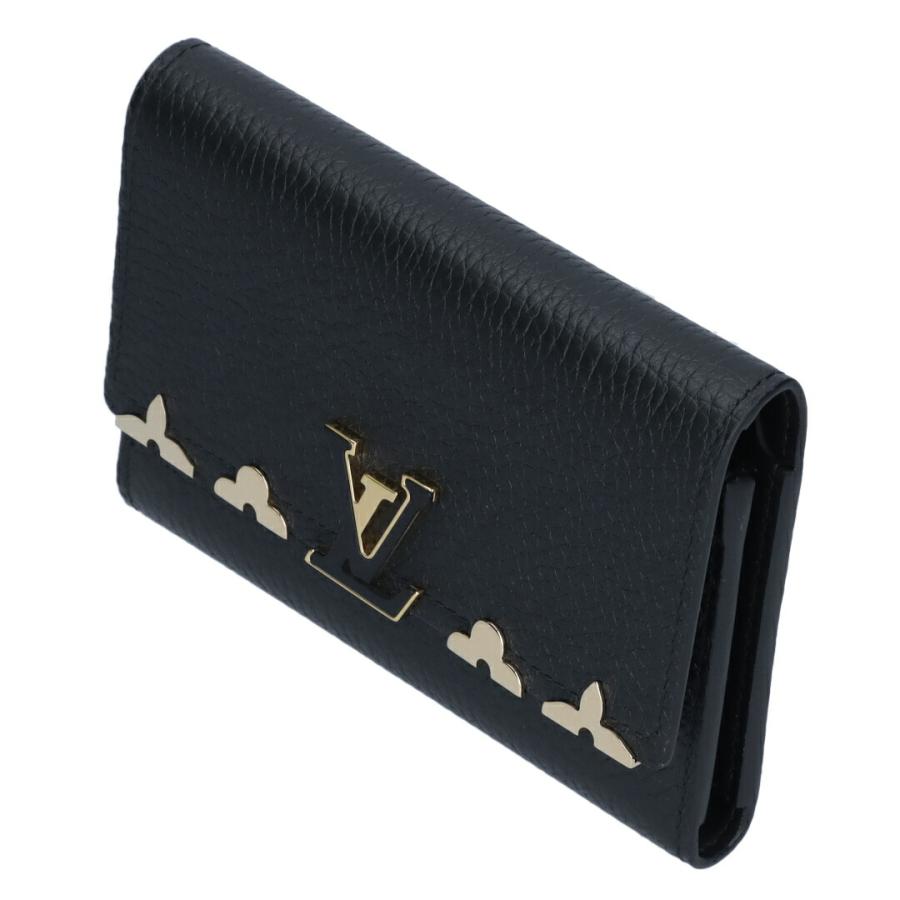 ルイヴィトン LOUIS VUITTON 三つ折り財布 ポルトフォイユカプシーヌ