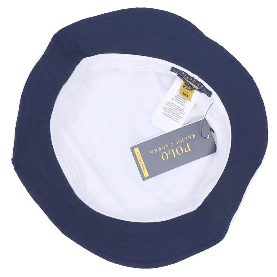 ポロバイラルフローレン バケットハット L/XL グレー/ネイビー 楽天