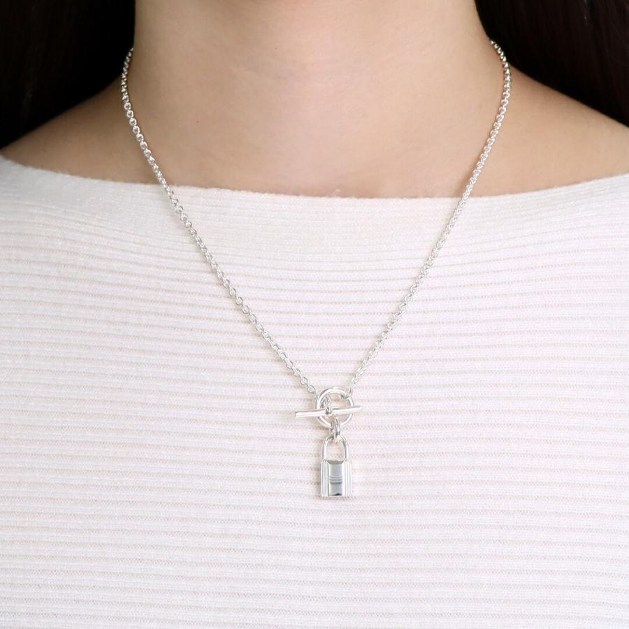 【並行輸入品】 エルメス HERMES ネックレス アミュレットカデナ H121331B SILVERの画像