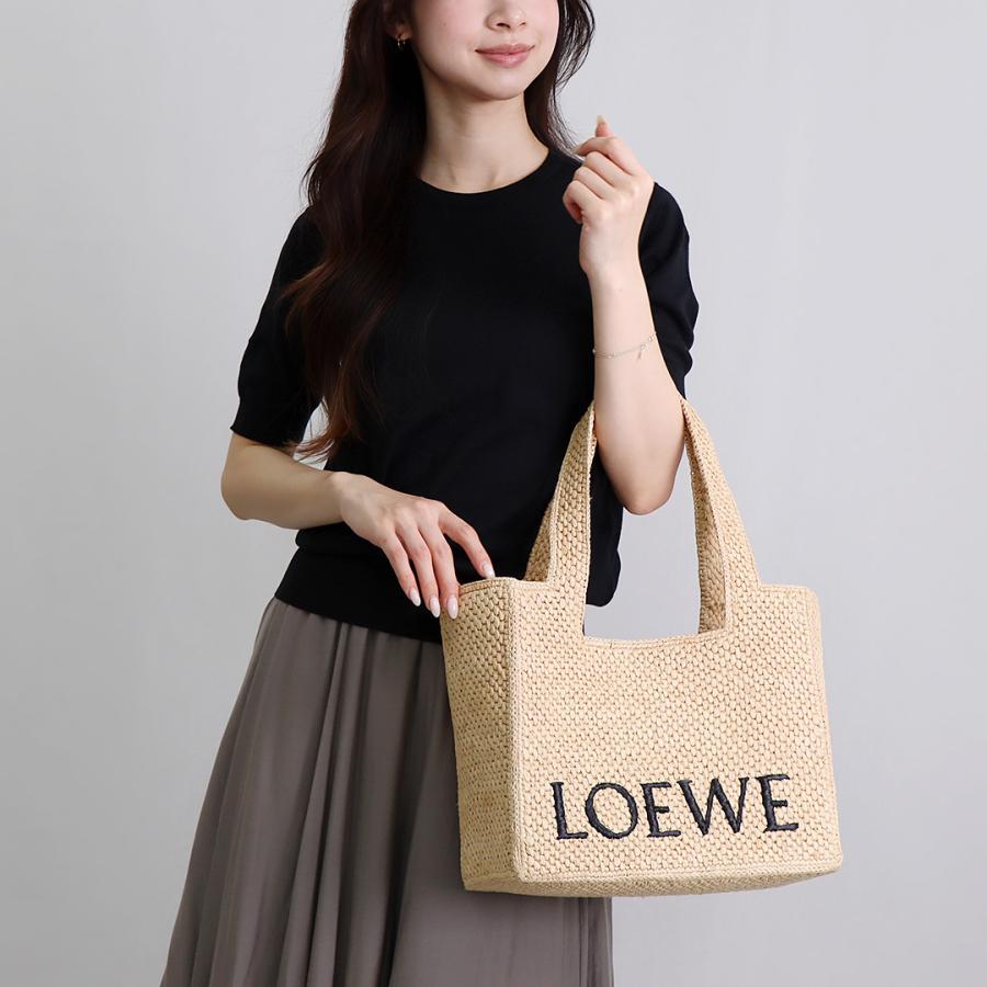 【お取り寄せ】 【並行輸入品】 ロエベ LOEWE かごバッグ 2WAYバッグ A685B61X05 2123 NATURAL ロエベフォント トート ミディアムの画像